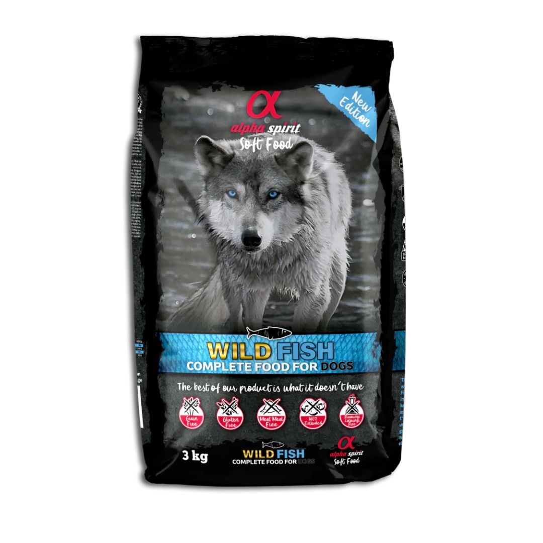 Alpha Spirit Semi-moist Dog Food Only Fish