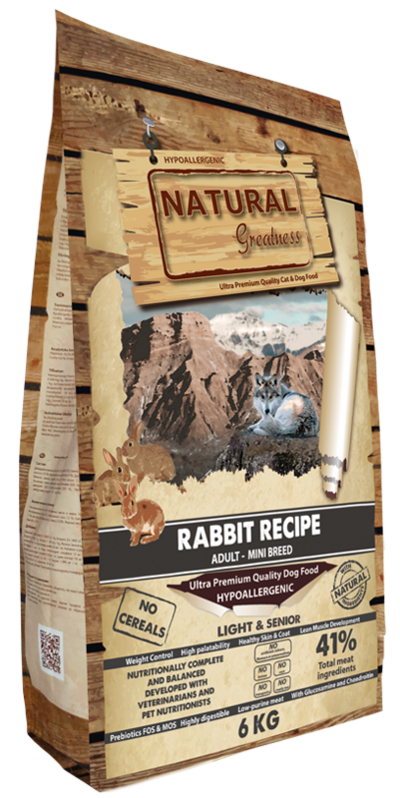 NATURAL GREATNESS RECETA DE CONEJO MINI