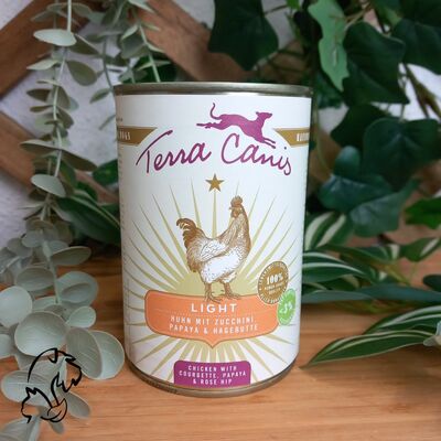 Terra Canis Lata Light Pollo con calabacín, papaya y escaramujo 400 g