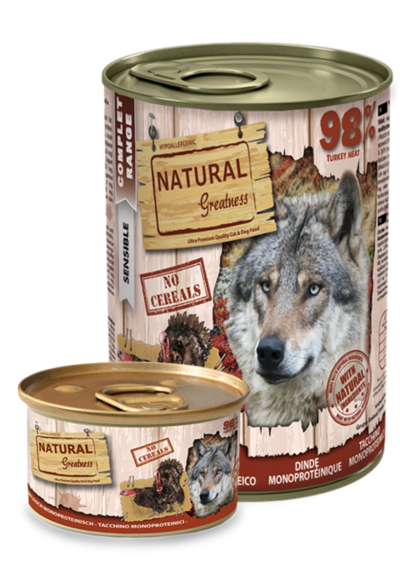 Natural Greatness Lata Monoproteica de Pavo