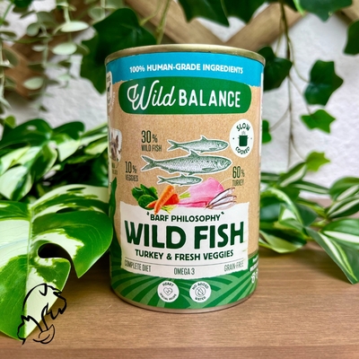 WILD BALANCE LATA WILD FISH DE PAVO Y ESPADINES 400 G