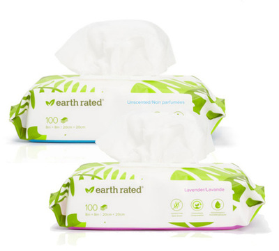 Earth Rated 100 Toallitas