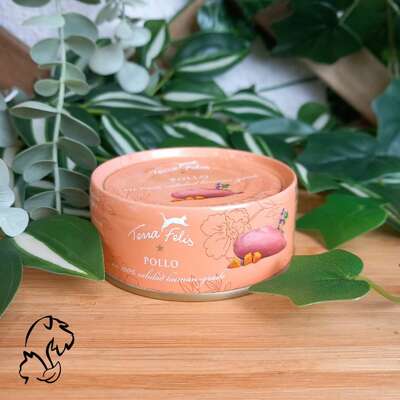Terra Felis Lata Sin Cereales -Pollo 80 g.