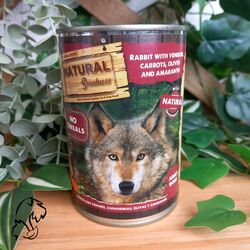 Natural Greatness Lata de Conejo con Venado, Zanahorias, Olivas y Amaranto 400 g