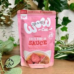 WOW CAT SOBRE VACUNO EN SALSA 85 G