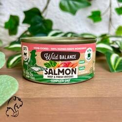 WILD BALANCE LATA DE TERNERA Y SALMÓN 120 G