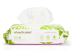 Earth Rated 100 Toallitas -Lavanda