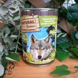 Natural Greatness Lata de Ternera Angus con Setas, Jengibre y Romero 400 g 