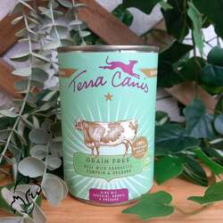 Terra Canis Lata Buey con Calabacín, Calabaza y Orégano 400 g