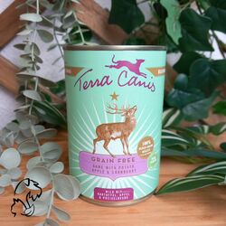 Terra Canis Lata Venado con Patata, Manzana y Arándanos rojos 400 g