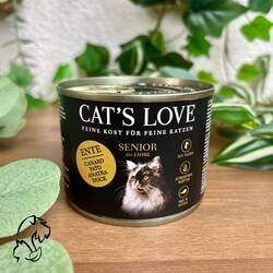 CAT´S LOVE LATA PATO Y PAVO 200 G